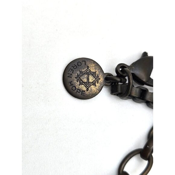 LOREN HOPE signed Art Deco cobalt Blue Crystal Necklace Art Deco 22" - Picture 4 of 7